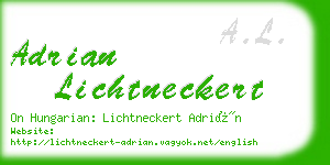 adrian lichtneckert business card